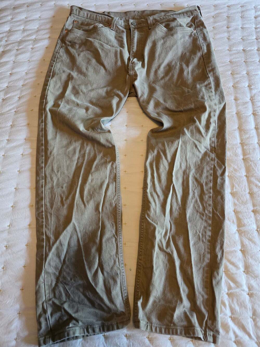 Levi's 505 Regular Fit Pants Khaki Size 36x30
